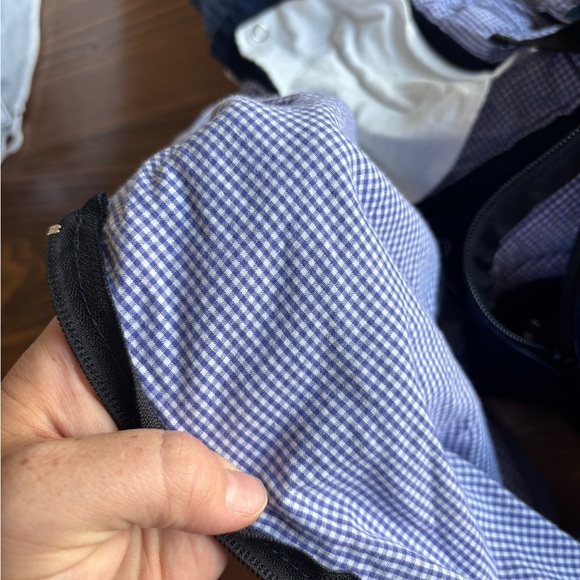 Twin weego carrier Blue denim and purple  Gingham - Picture 5 of 6